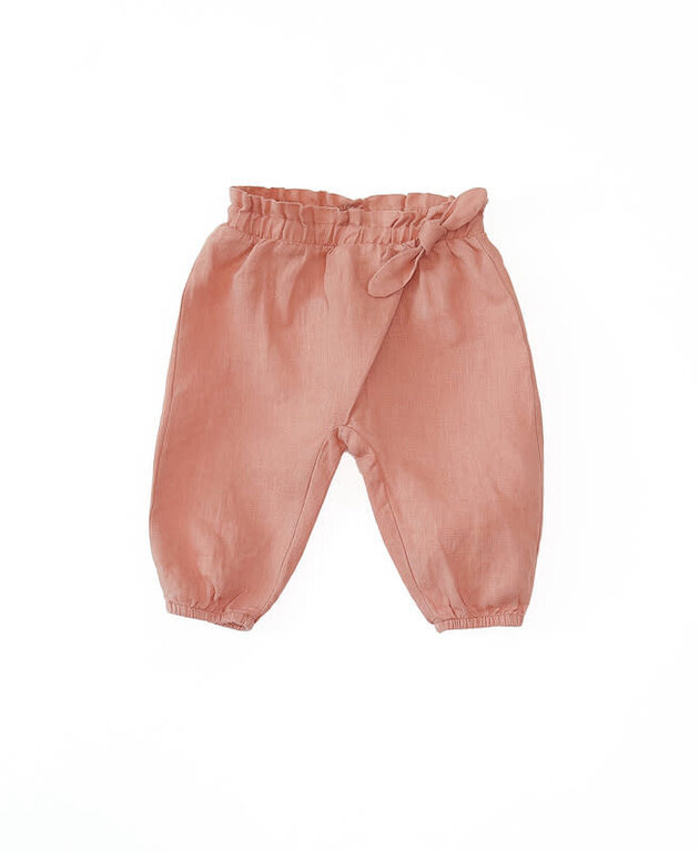 PLAY UP SS4 - PLAY UP BGK LINEN TROUSERS - CORAL