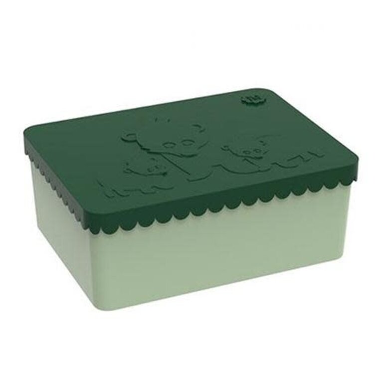 BLAFRE BLAFRE LUNCH BOX 3 COMPARTIMENTEN BEAR - DARK GREEN