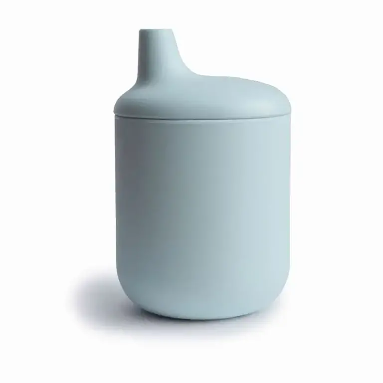 MUSHIE MUSHIE SILICONE SIPPY CUP - POWDER BLUE