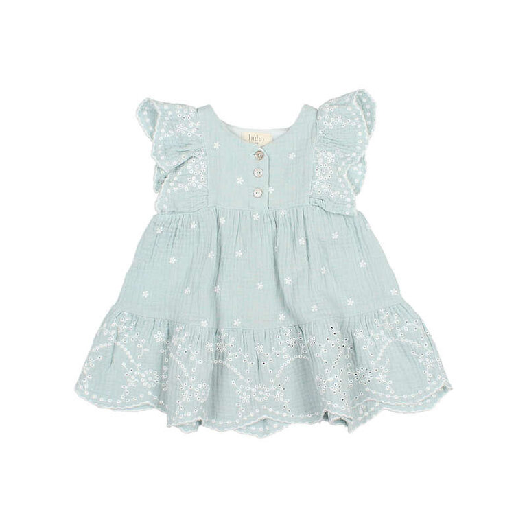 BUHO SS4 - BUHO BB EMBROIDERY DRESS - ALMOND