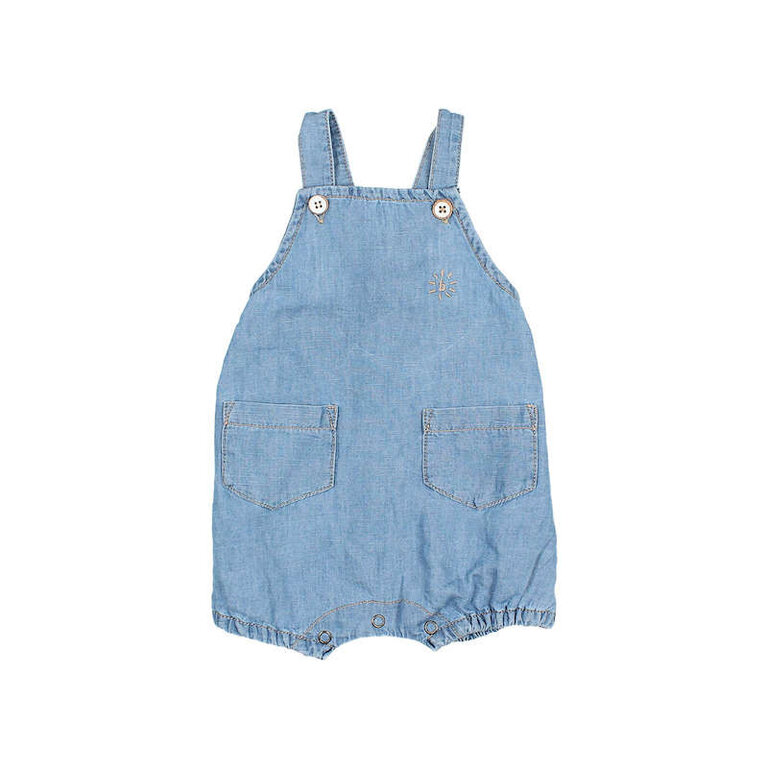 BUHO SS4 - BUHO BB DENIM LINEN JUMPSUIT - WASHED DENIM