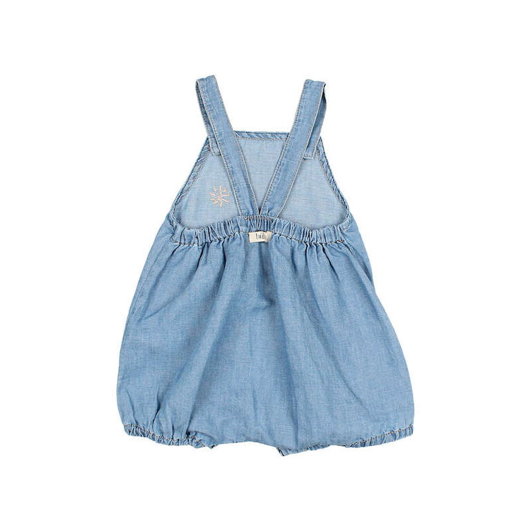 BUHO SS4 - BUHO BB DENIM LINEN JUMPSUIT - WASHED DENIM