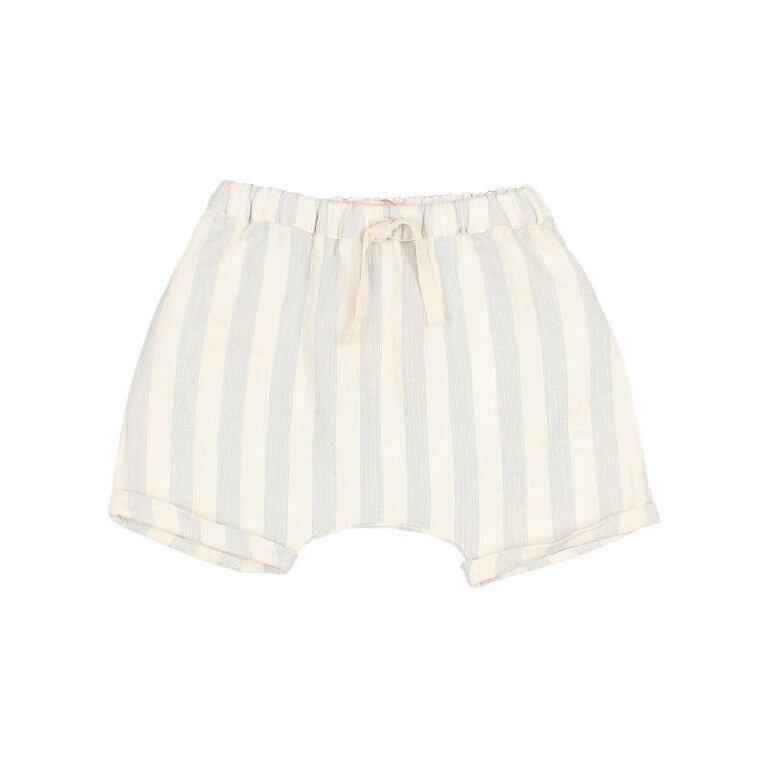 BUHO SS4 - BUHO BB STRIPES SHORTS - SKY GREY