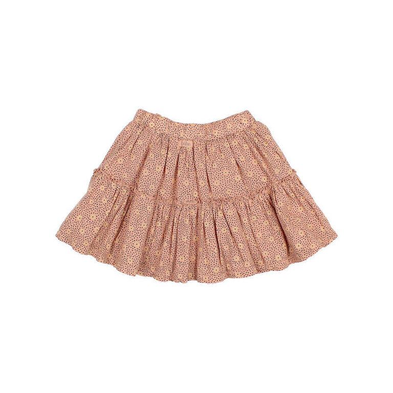 BUHO SS4 - BUHO FLOWER DOTS SKIRT - ROSE CLAY