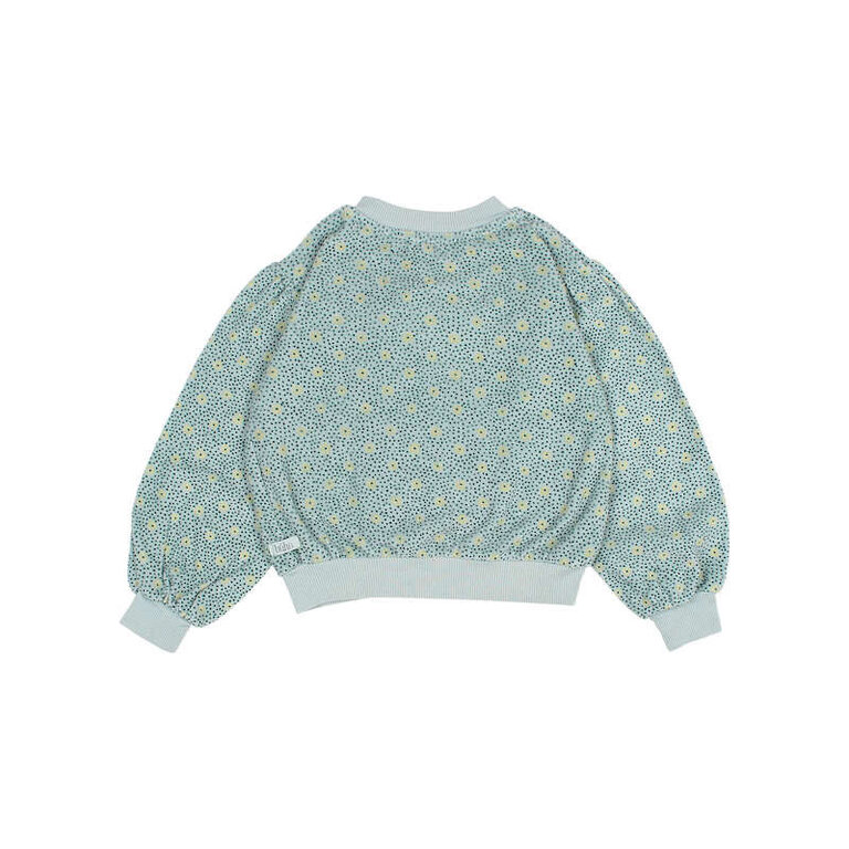 BUHO SS4 - BUHO FLOWER DOTS SWEATSHIRT - ALMOND