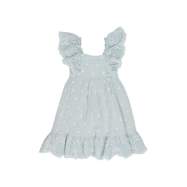 BUHO SS4 - BUHO EMBROIDERY DRESS - ALMOND