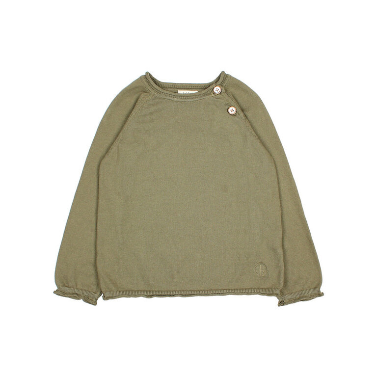 BUHO SS4 - BUHO FINE KNIT JUMPER - KAKI