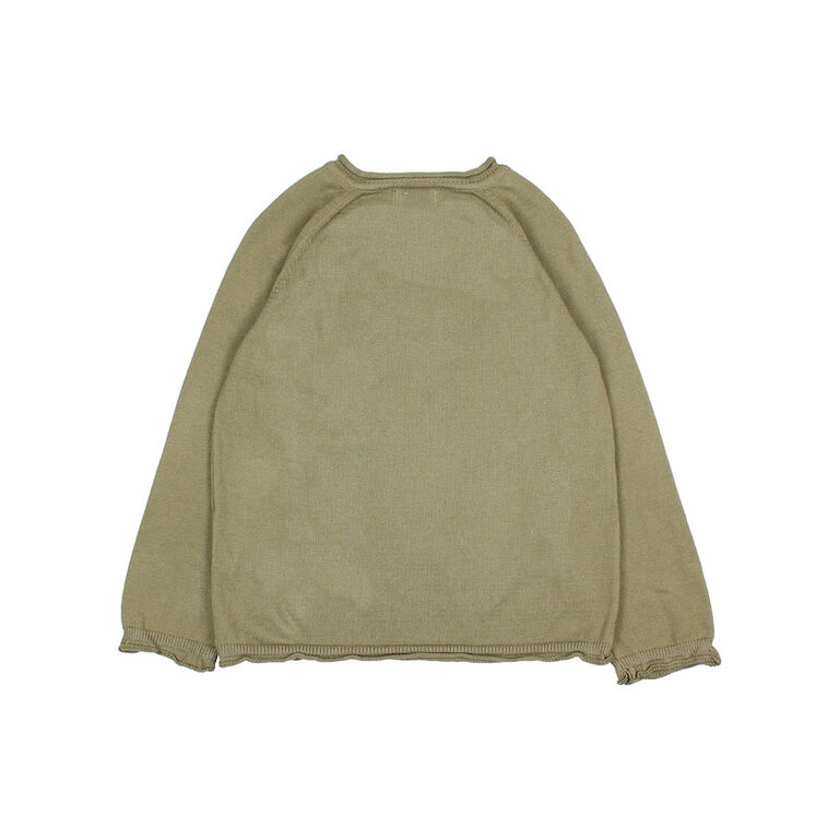 BUHO SS4 - BUHO FINE KNIT JUMPER - KAKI