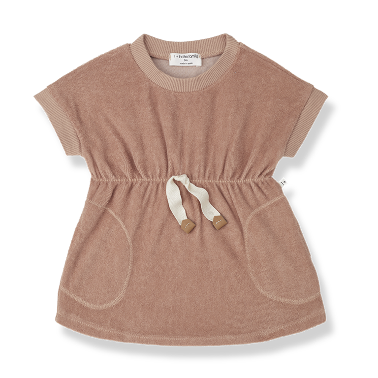 1+ IN THE FAMILY SS4 - 1+ IN THE FAMILY VITTORIA DRESS - APRICOT
