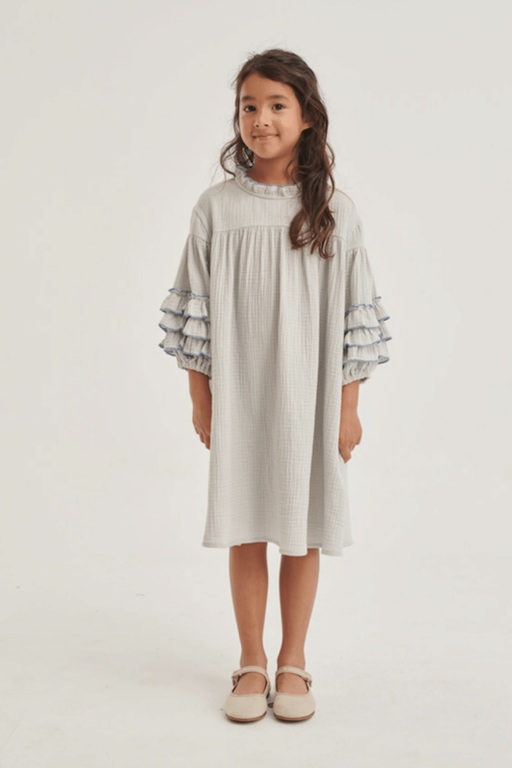 COCO AU LAIT SS4 - COCO AU LAIT DOUBLE GAUZE DRESS - LIGHT BLUE