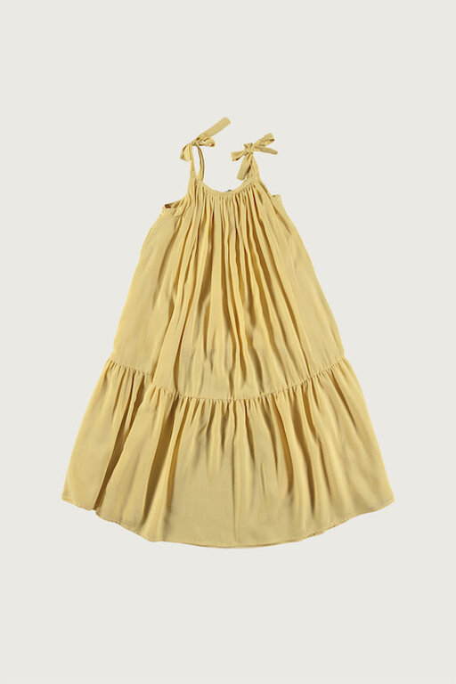 COCO AU LAIT SS4 - COCO AU LAIT POPLIN VISCOSE DRESS - YELLOW