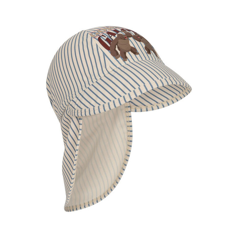 KONGES SLOJD SS4 - KONGES SLOJD ASTER SUN HAT - STRIPE BLUE