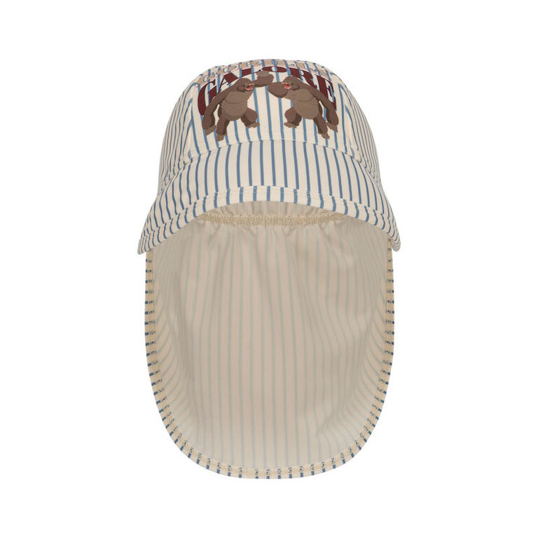 KONGES SLOJD SS4 - KONGES SLOJD ASTER SUN HAT - STRIPE BLUE