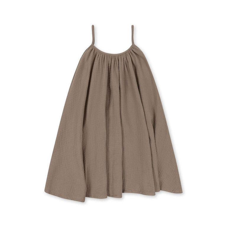 KONGES SLOJD SS4 - KONGES SLOJD OLIVE STRAP DRESS - PURE CASHMERE