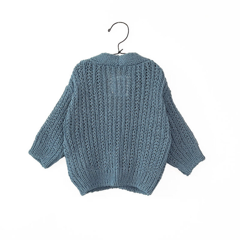 PLAY UP SS4 - PLAY UP KNITTED CARDIGAN BB - SEA