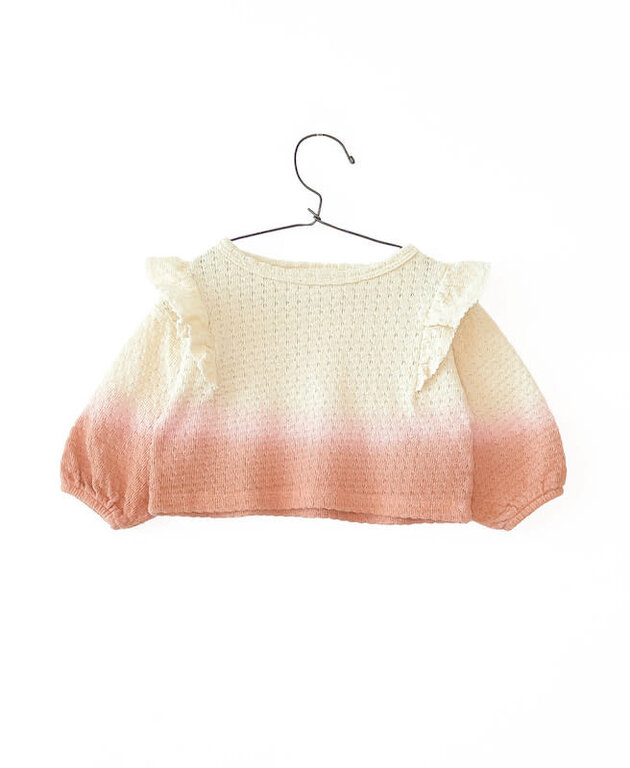 PLAY UP SS4 - PLAY UP JERSEY JACQUARD SWEATER BG - CORAL