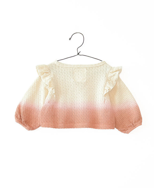 PLAY UP SS4 - PLAY UP JERSEY JACQUARD SWEATER BG - CORAL