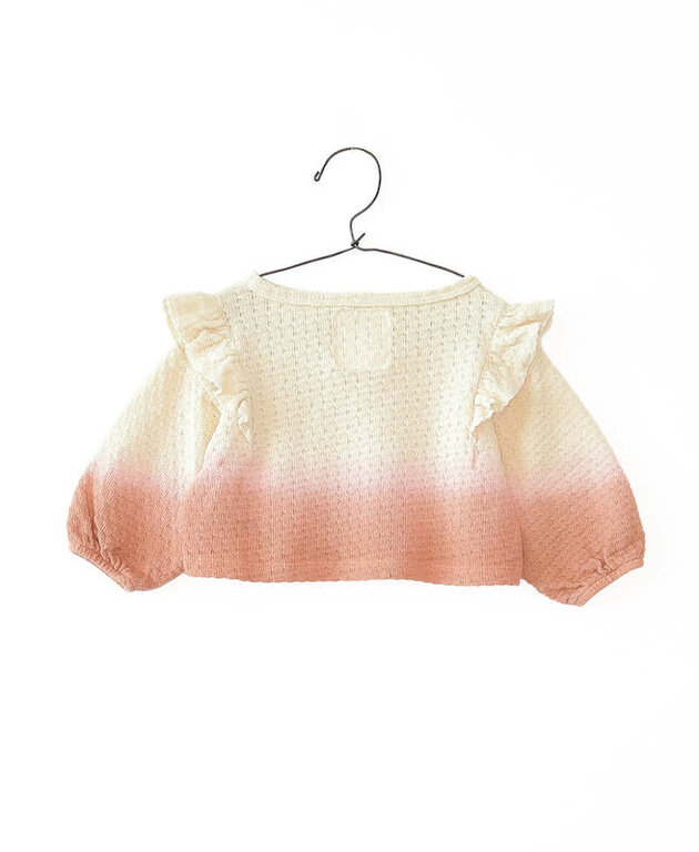 PLAY UP SS4 - PLAY UP JERSEY JACQUARD SWEATER BGK - CORAL