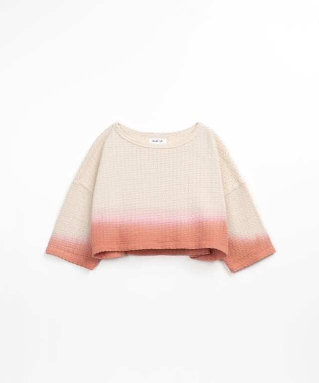 PLAY UP SS4 - PLAY UP JERSEY JACQUARD SWEATER G - CORAL