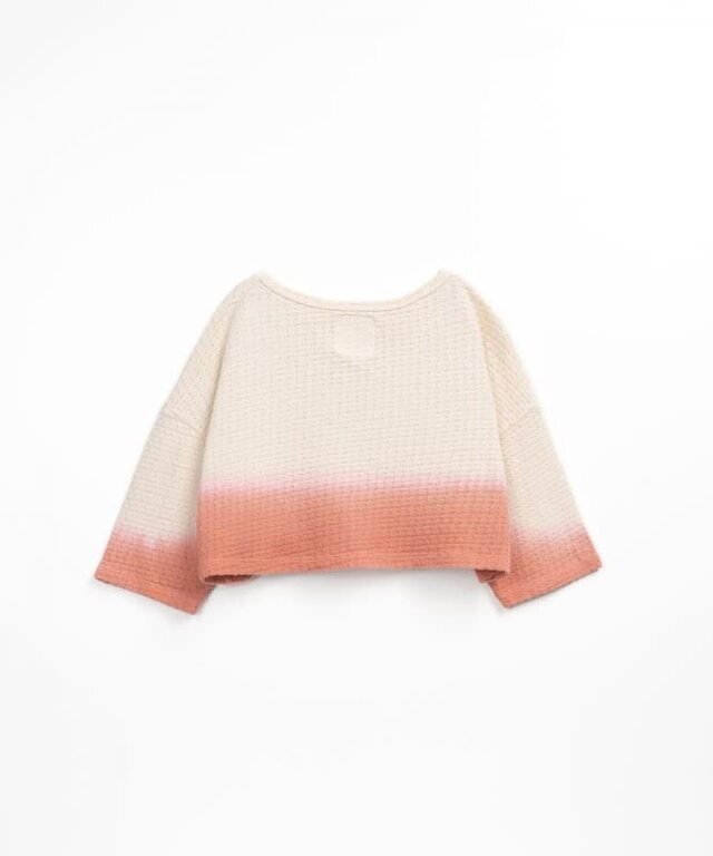 PLAY UP SS4 - PLAY UP JERSEY JACQUARD SWEATER G - CORAL