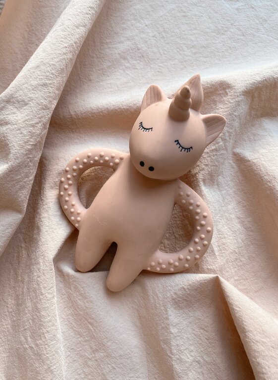 KONGES SLOJD KONGES SLOJD TEETH SOOTHER UNICORN - ROSE