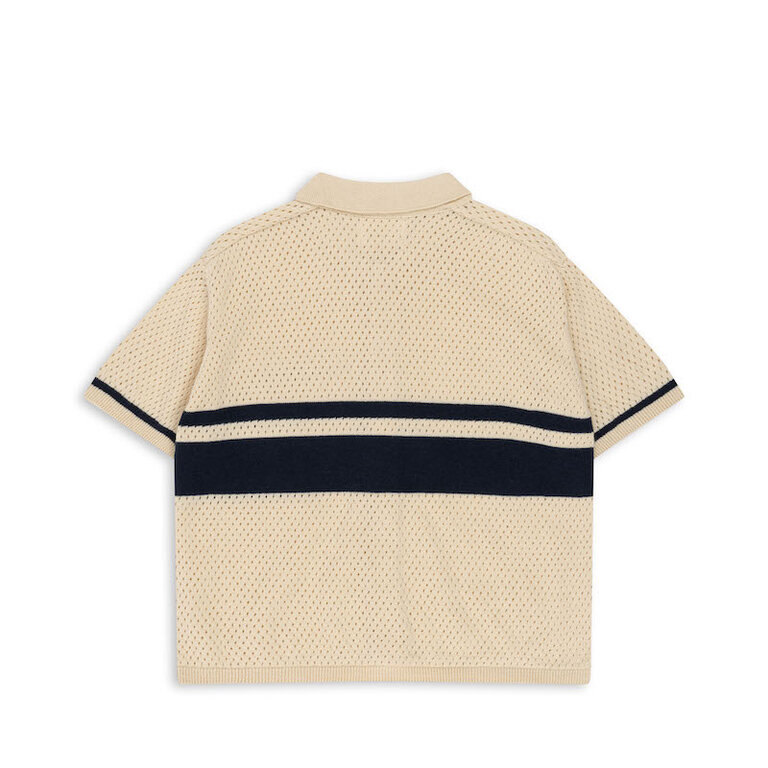 KONGES SLOJD SS4 - KONGES SLOJD HAI KNIT SHIRT - BLUE STRIPE