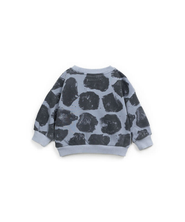 PLAY UP AW4 - PLAY UP PRINTED FLEECE SWEATER BBK - WHALE
