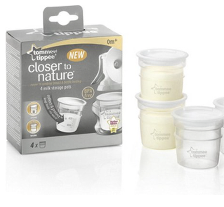 TOMMEE TIPPEE TOMMEE TIPPEE BEWAARPOTJES 60ML (4X)