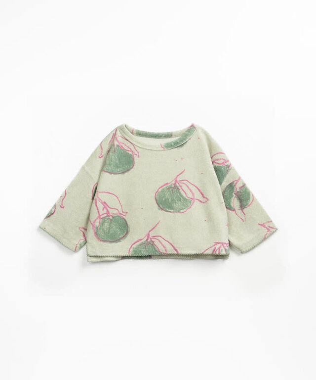 PLAY UP SS5 - PLAY UP PRINTED PLUSH SWEATER G - ATELIER