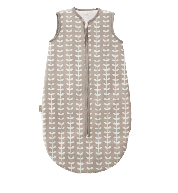 FRESK FRESK SLAAPZAK LINING VELOURS 0-6M - LEAVES GREY