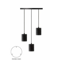 Calex Calex Giant Multi Lampe à suspension - 3 x E40 - Noir