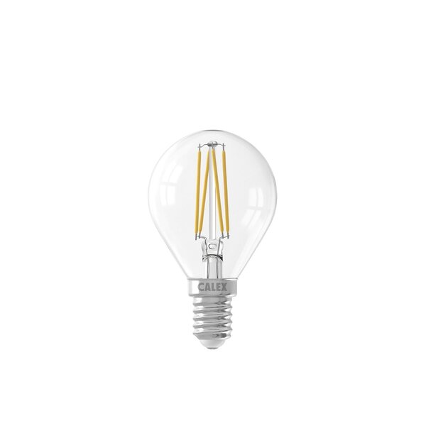 Calex Calex Spherical Ampoule LED Filament - E14 - 470 Lm - Argent - Lampe Vintage