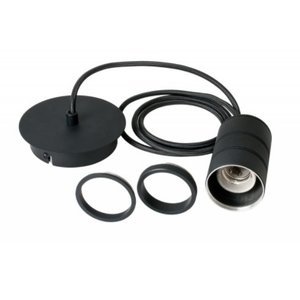 Calex Calex Lampe à suspension E27 - 2M - Noir Calex Lampe à suspension E27 - 2M - Noir