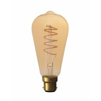 Calex Calex Rustic Ampoule LED Flexible - B22 - 200 Lm - Or - Lampe Vintage