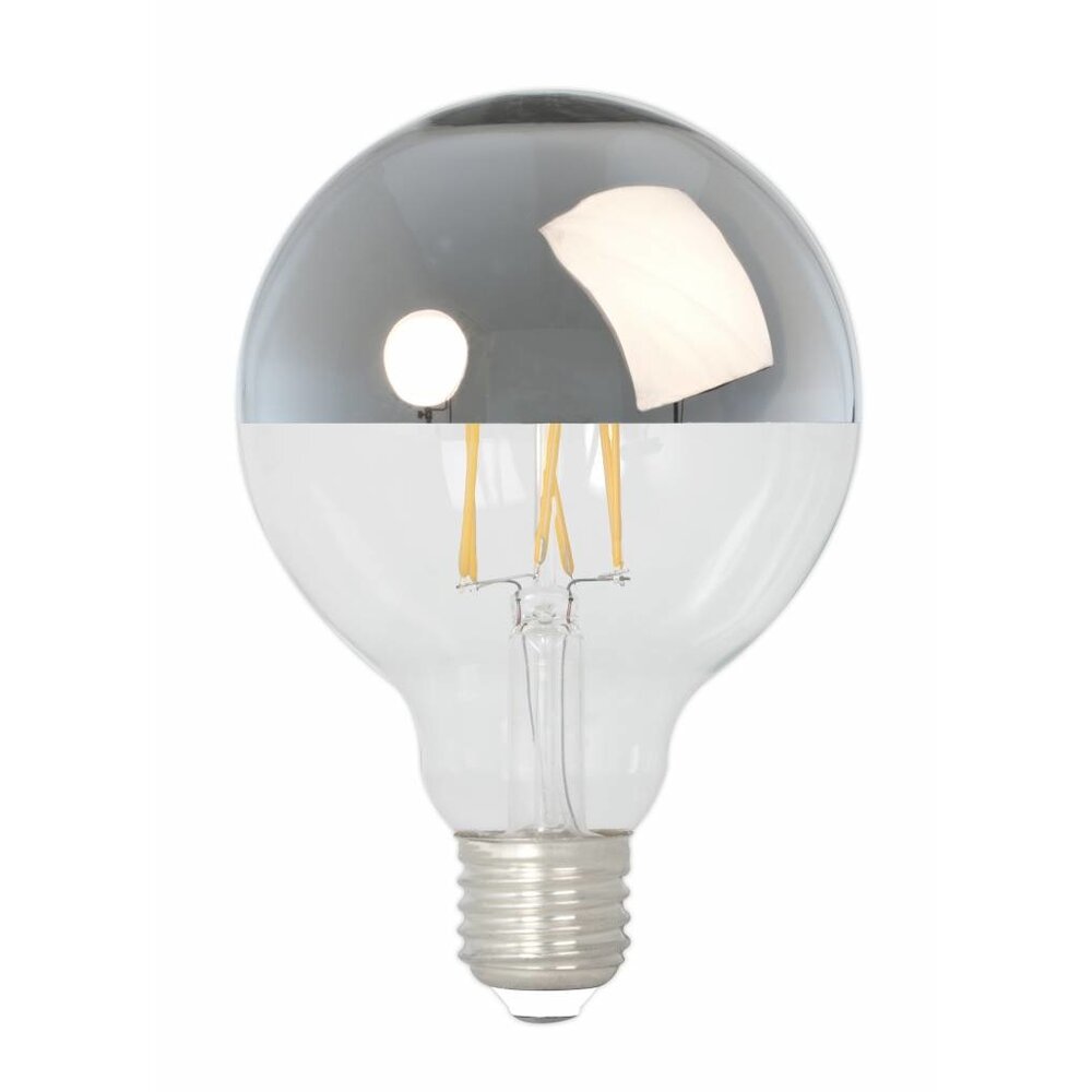 Calex Calex Globe Ampoule LED Chaude - E27 - 250 Lm -  Argent - Lampe Vintage