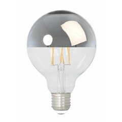 Calex Globe Ampoule LED Chaude - E27 - 250 Lm -  Argent - Lampe Vintage