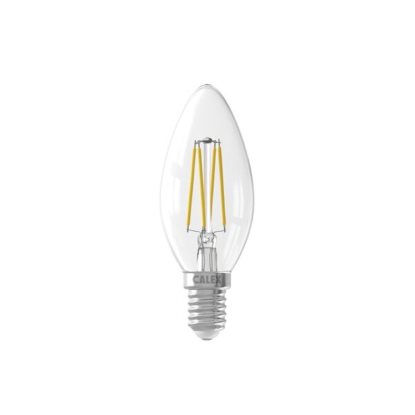 Calex Calex Ampoule LED Candle Filament - E14 - 350 Lm - Argent - Lampe Vintage