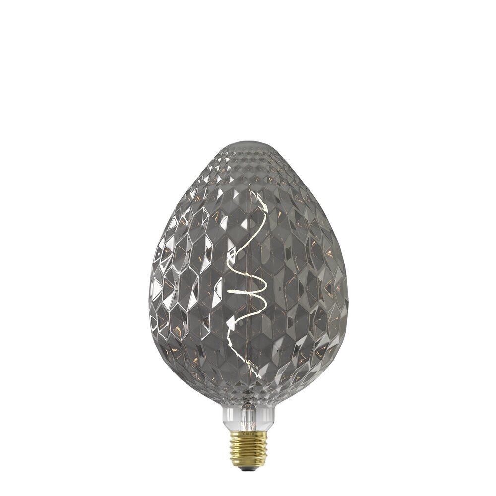 Calex Calex Sevilla Ampoule LED Ø150 - E27 - 60 Lumen - Titane - Lampe Vintage