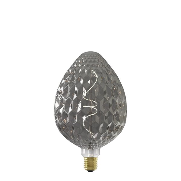 Calex Calex Sevilla Ampoule LED Ø150 - E27 - 60 Lumen - Titane - Lampe Vintage