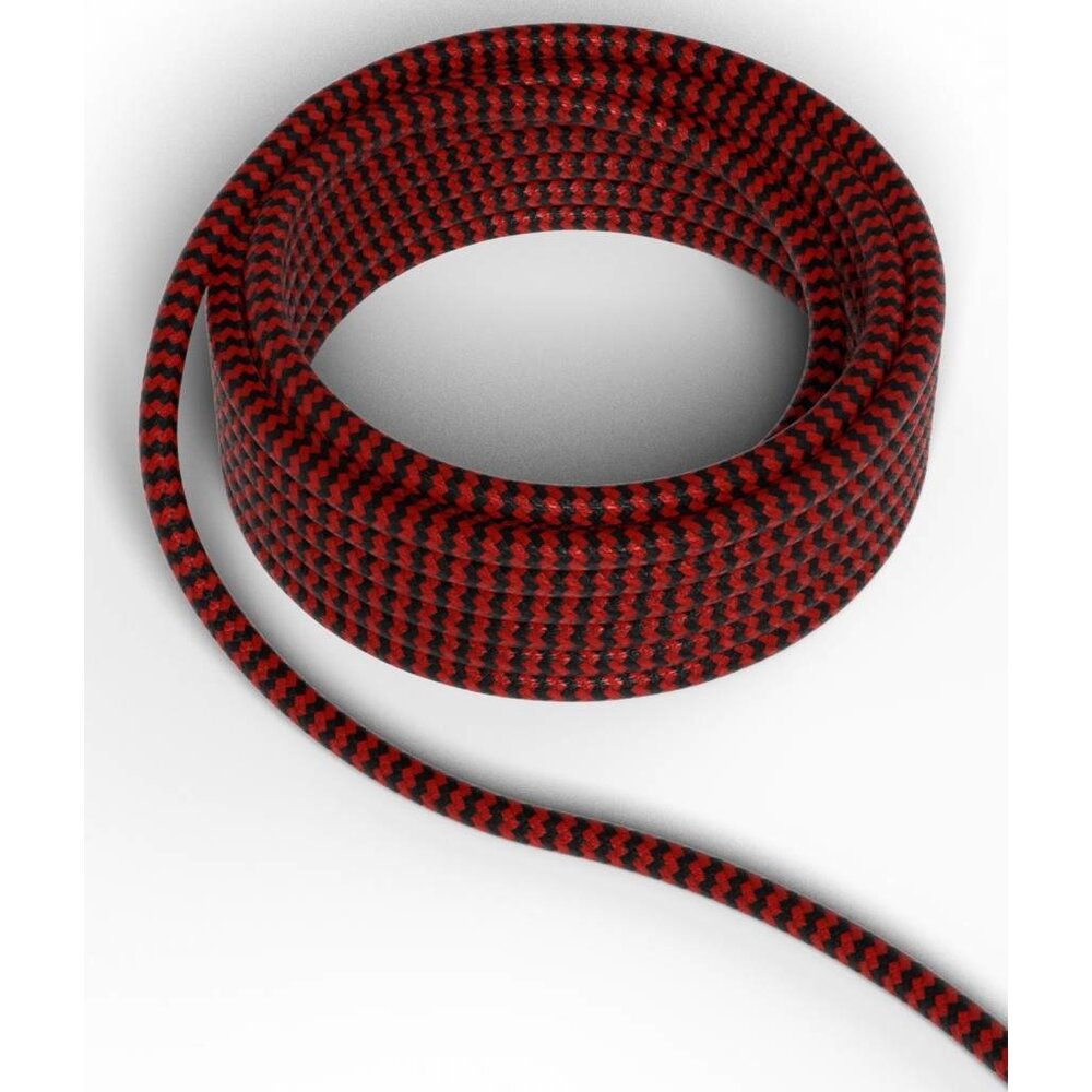 Calex Calex Cable electrique textile - Rouge / Noir