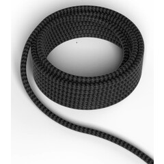 Calex Cable electrique textile - Noir / Gris