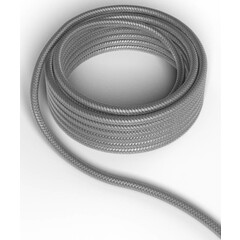 Calex Cable electrique textile - Gris métallisé