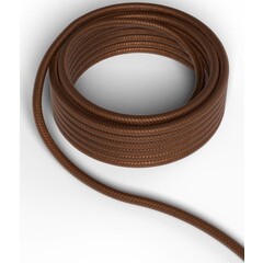 Calex Cable electrique textile - Marron métallisé