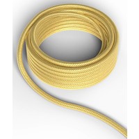 Calex Calex Cable electrique textile - Or Métallisé
