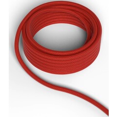 Calex Cable electrique textile - Rouge