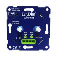 Variateur LED DUO 2 x 0W-100W 220V-240V EcoDim Variateur LED DUO 2 x 0W-100W 220V-240V