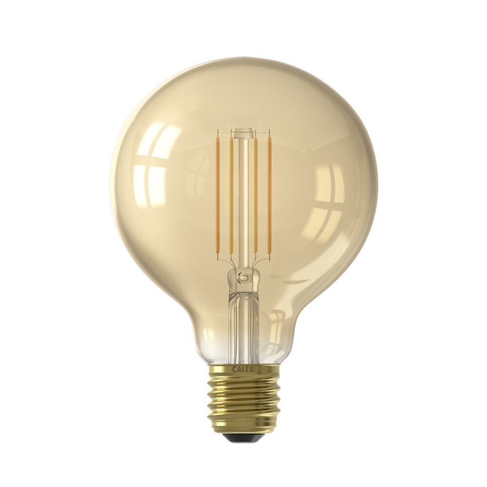 Calex Calex Ampoule Connectée LED Filament Gold Globe-lamp G95 7W - Lampe Vintage
