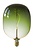 Calex Avesta Vert Gradient Led Colors 5W - Lampe Vintage