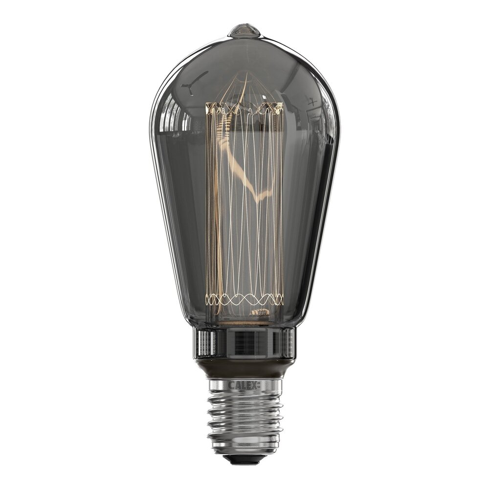 Calex Calex Rustique Ampoule LED - E27 - 40 Lm - Titane - Lampe Vintage