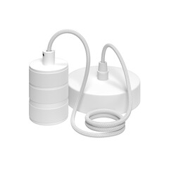 Calex Lampe à suspension - E27 - 1,5M - Blanc